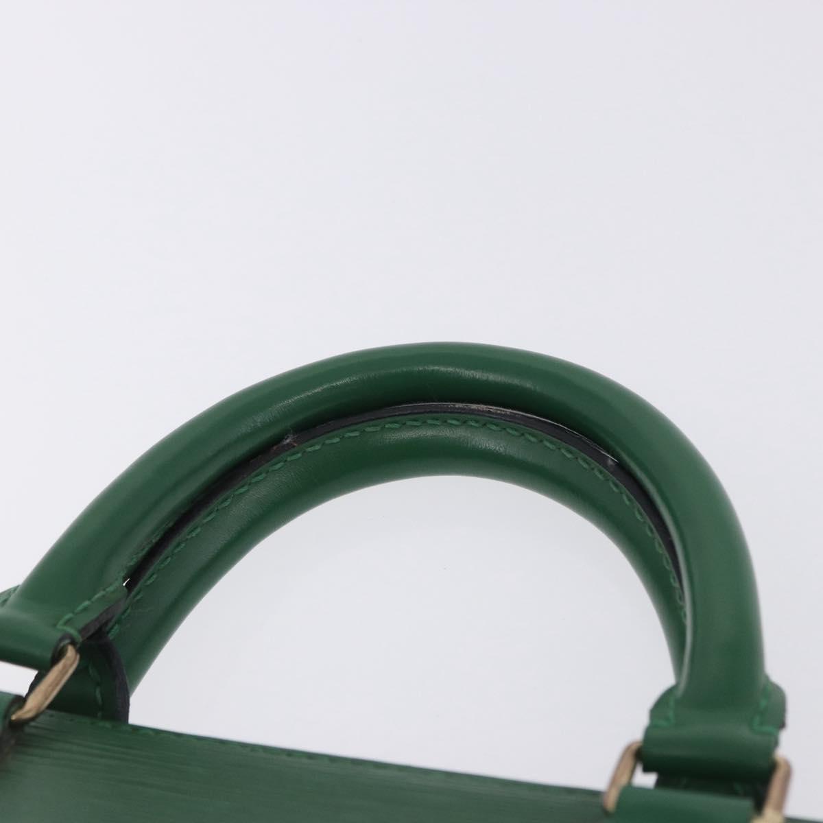 LOUIS VUITTON Epi Sac Triangle Hand Bag Green M52094 LV Auth ep15656A
