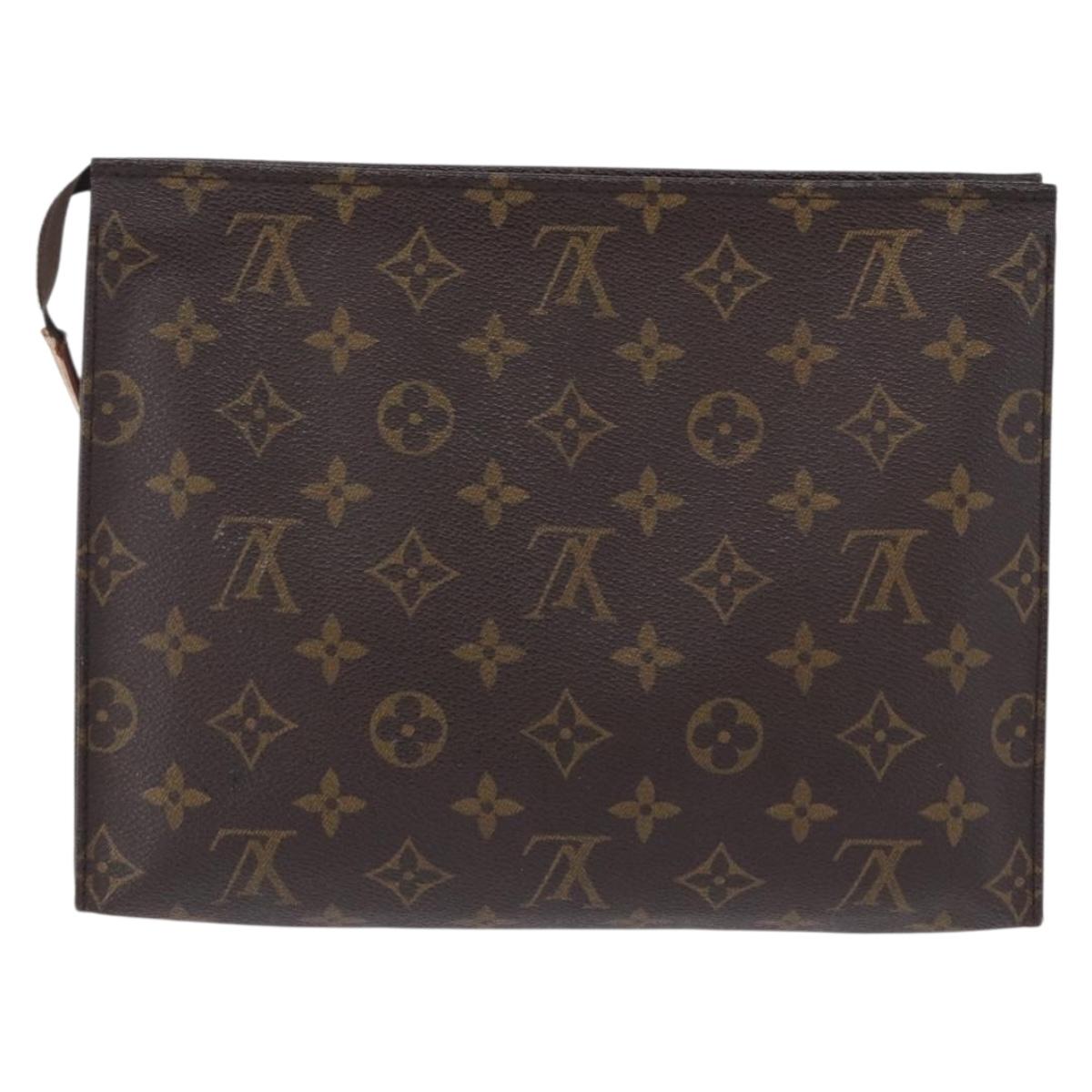 LOUIS VUITTON Monogram Poche Toilette 26 Pouch M47542 LV Auth ep15661
