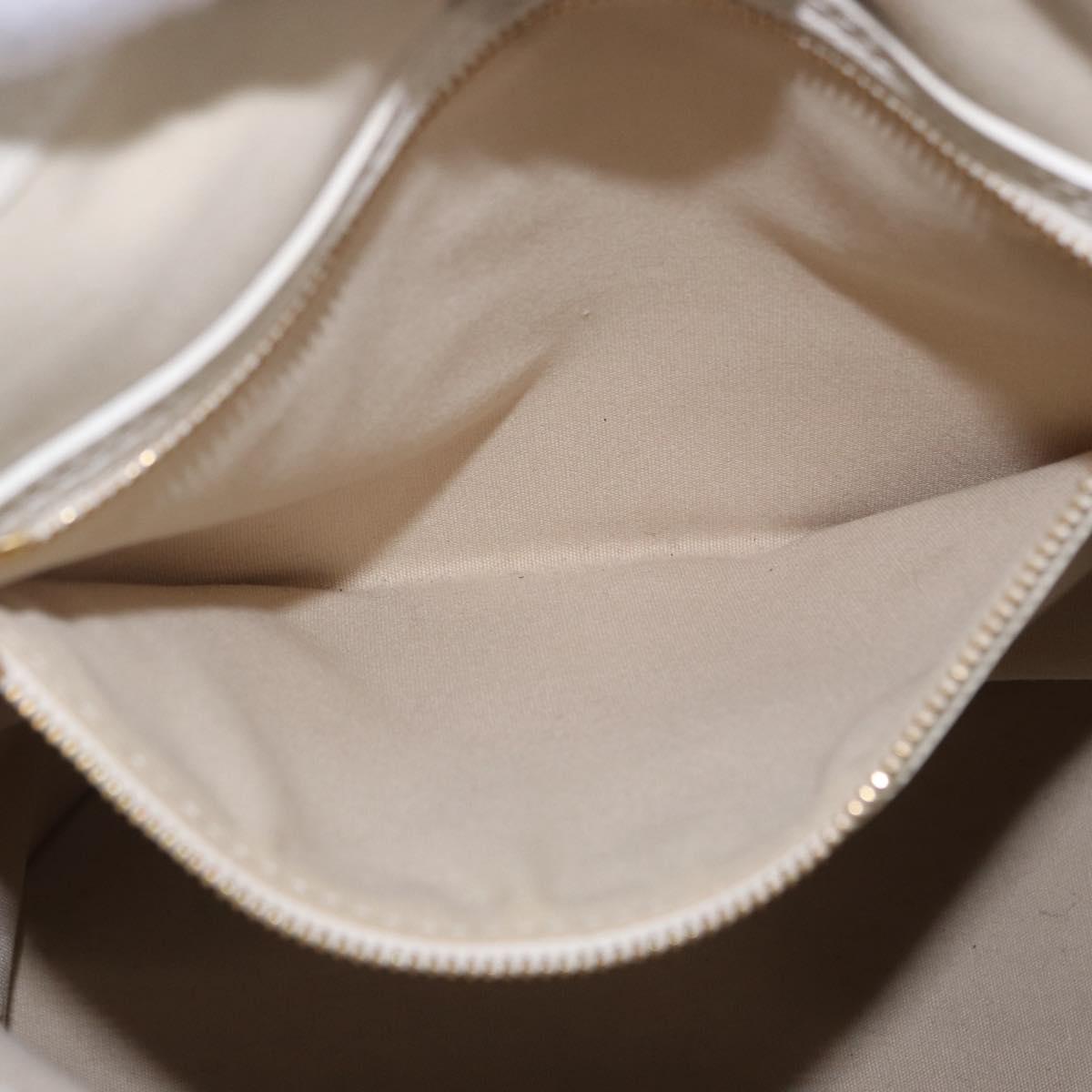 LOUIS VUITTON Monogram Mini Lin Bucket PM Bag White Dunne M95316 Auth ep15674V