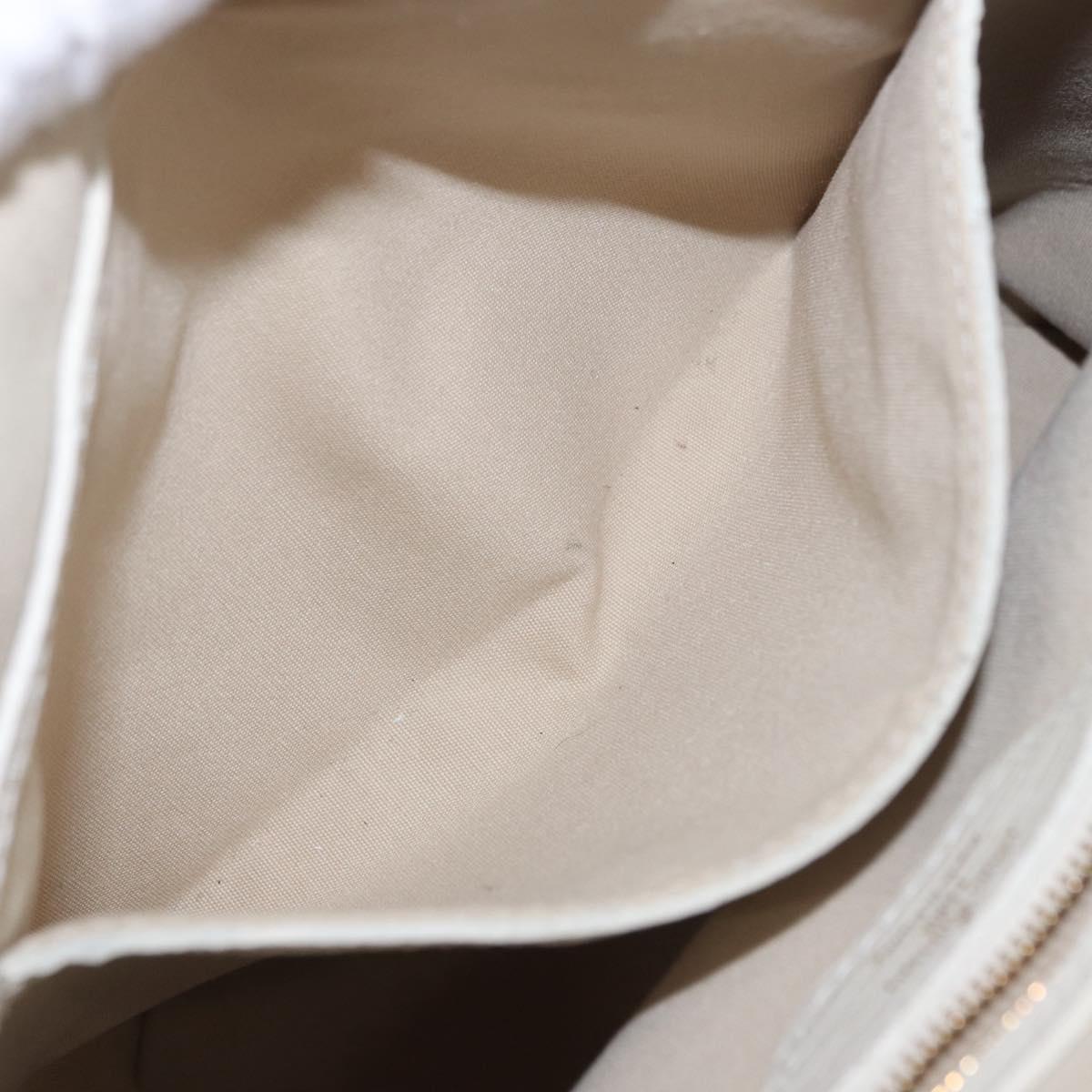 LOUIS VUITTON Monogram Mini Lin Bucket PM Bag White Dunne M95316 Auth ep15674V