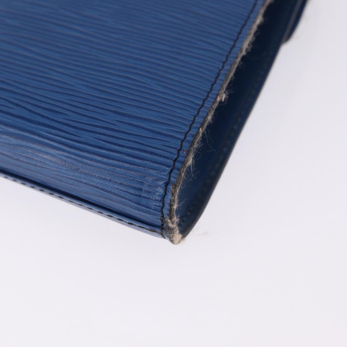 LOUIS VUITTON Epi Art Deco Clutch Bag Blue M52635 LV Auth ep15676