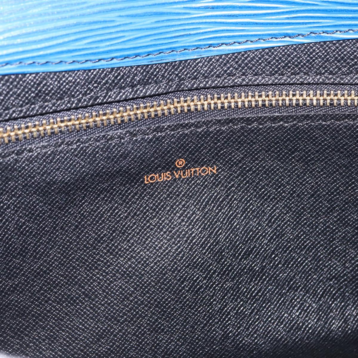 LOUIS VUITTON Epi Art Deco Clutch Bag Blue M52635 LV Auth ep15676