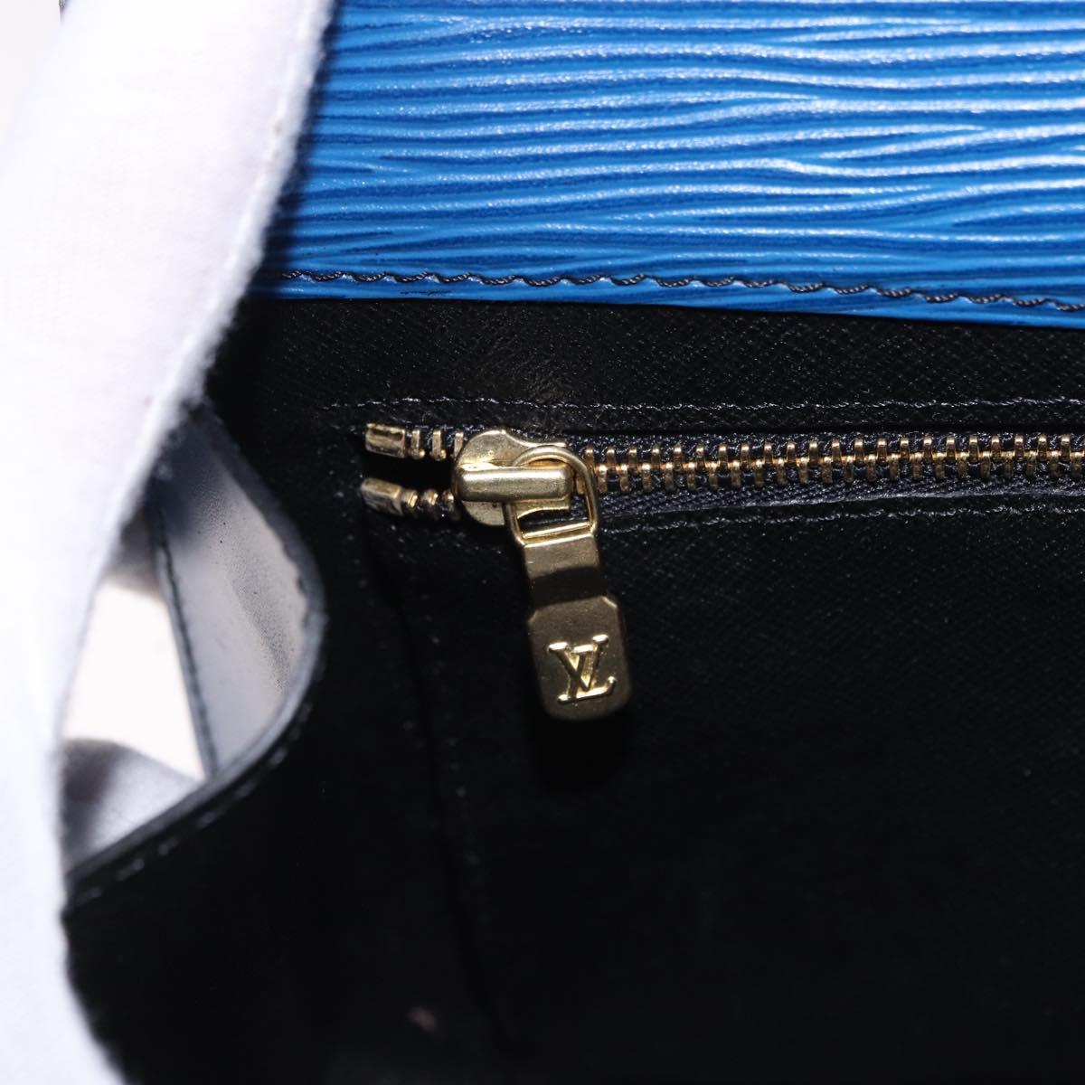 LOUIS VUITTON Epi Art Deco Clutch Bag Blue M52635 LV Auth ep15676