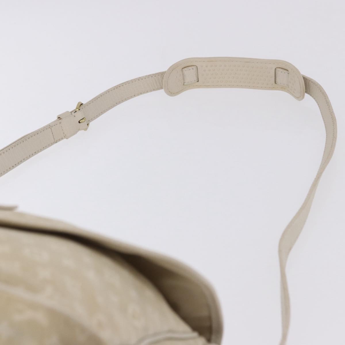 LOUIS VUITTON Monogram Mini Lin Saumur 30 Bag Ivory Dunne M95314 LV Auth ep15678
