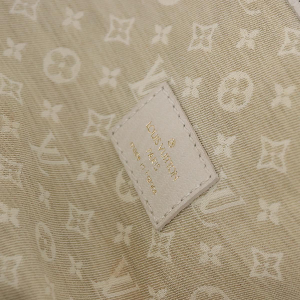 LOUIS VUITTON Monogram Mini Lin Saumur 30 Bag Ivory Dunne M95314 LV Auth ep15678