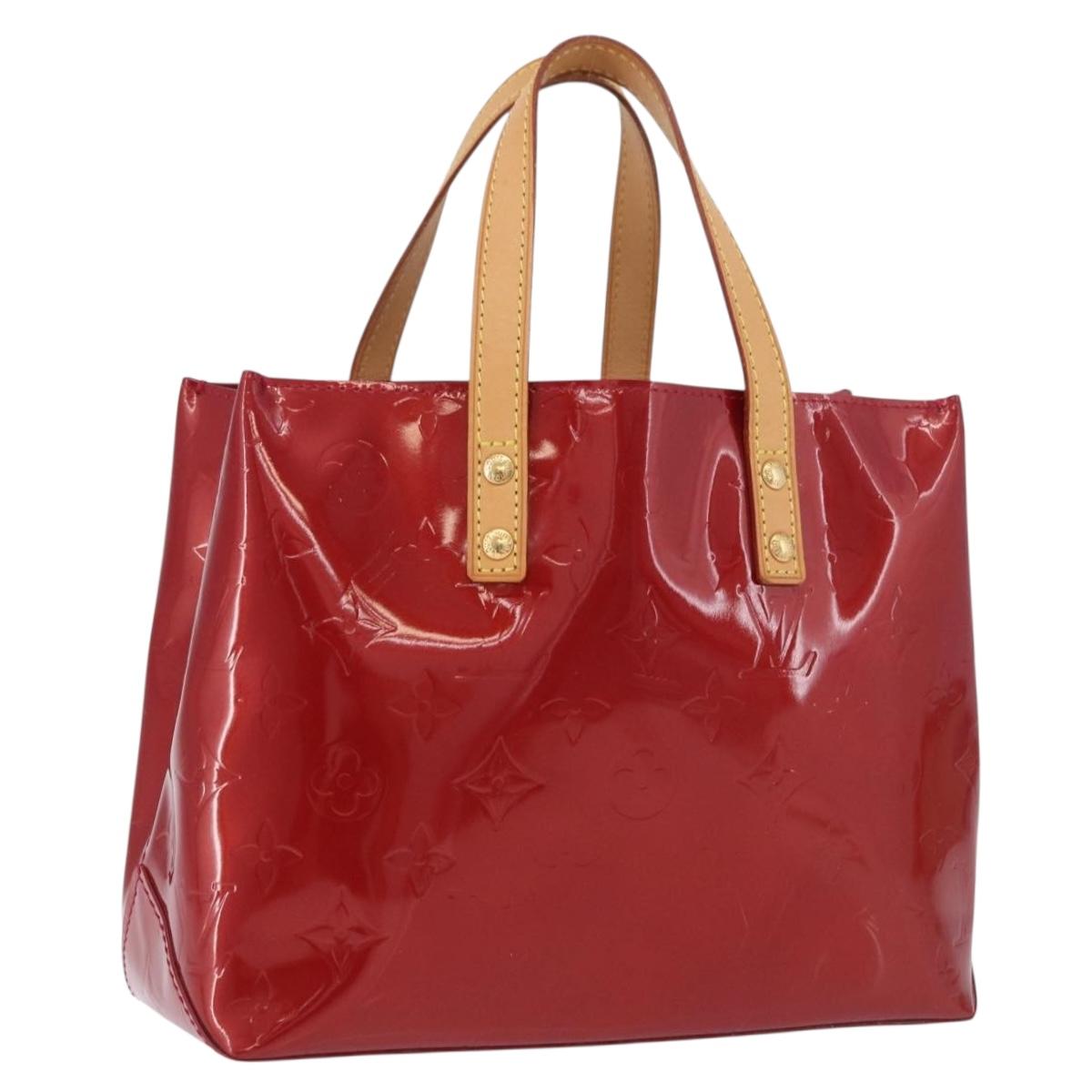 LOUIS VUITTON Monogram Vernis Reade PM Bag Pomme D'amour M91990 LV Auth ep15684V