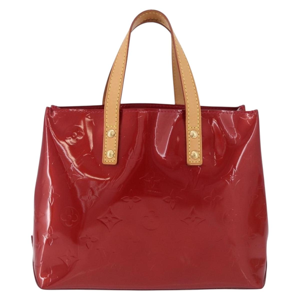 LOUIS VUITTON Monogram Vernis Reade PM Bag Pomme D'amour M91990 LV Auth ep15684V