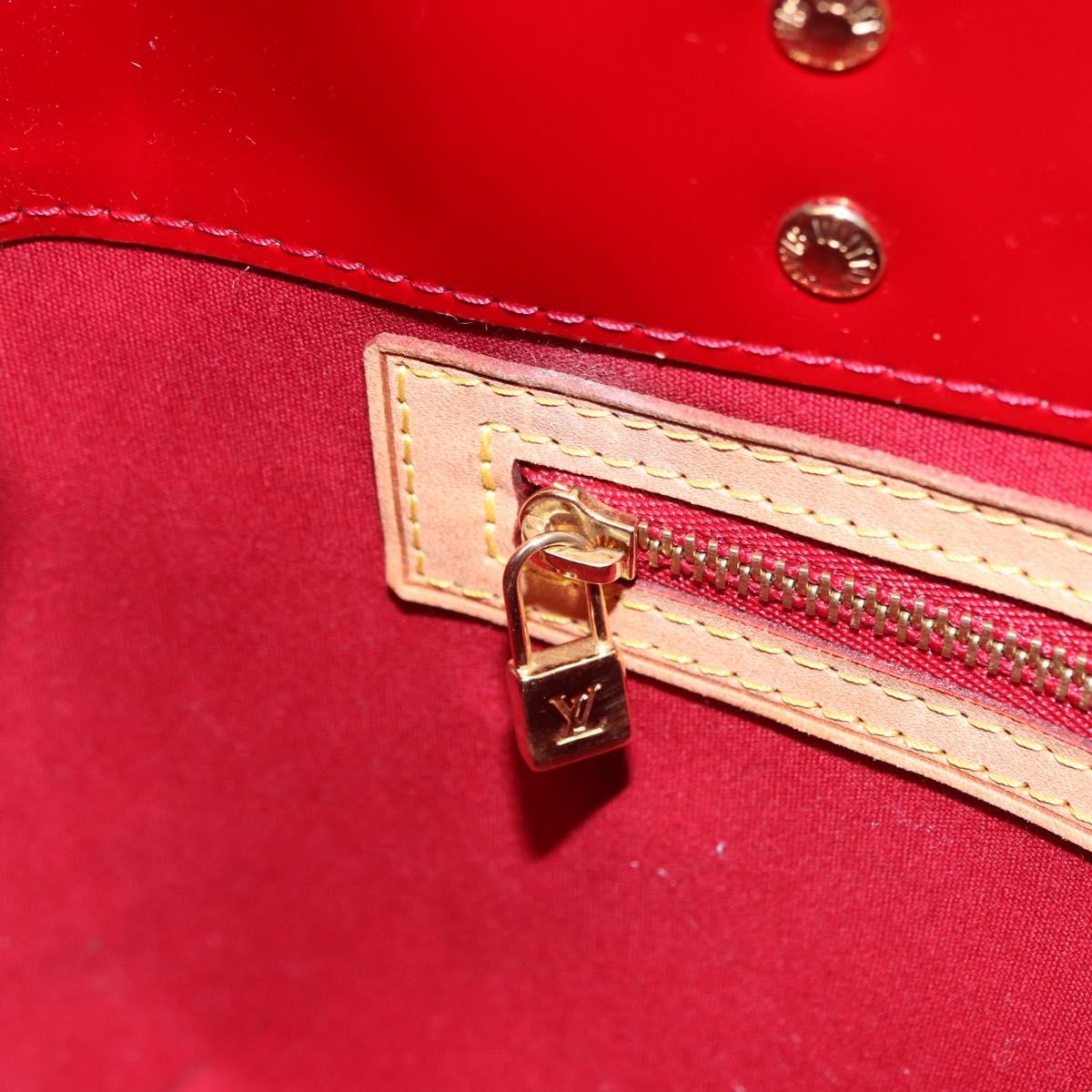 LOUIS VUITTON Monogram Vernis Reade PM Bag Pomme D'amour M91990 LV Auth ep15684V