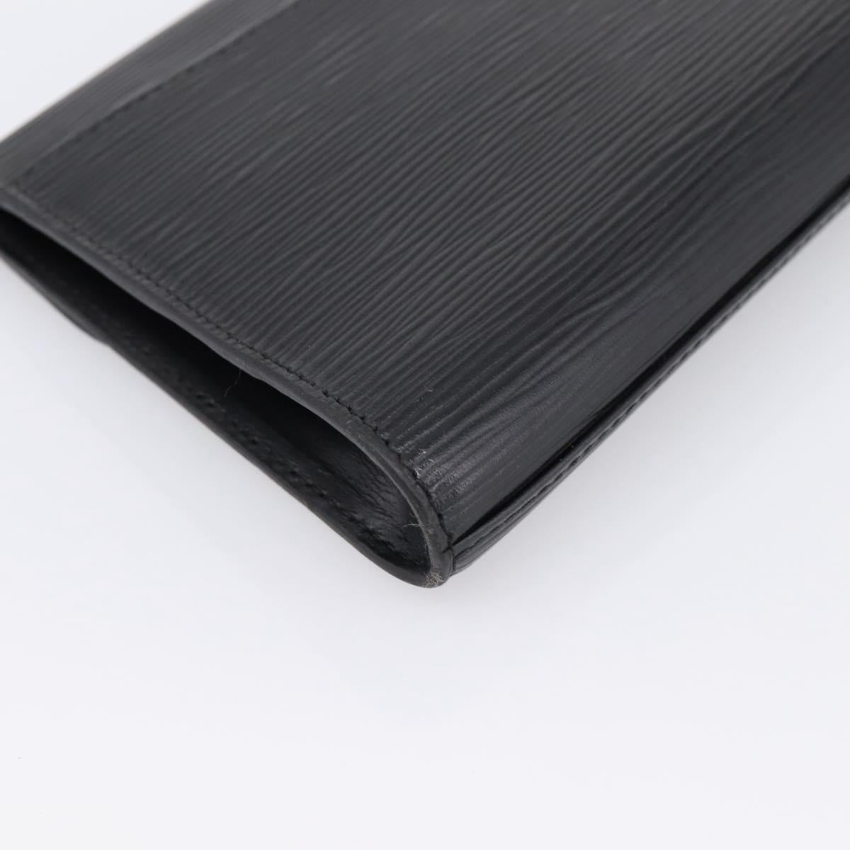 LOUIS VUITTON Epi Art Deco Clutch Bag Black M52632 LV Auth ep15685