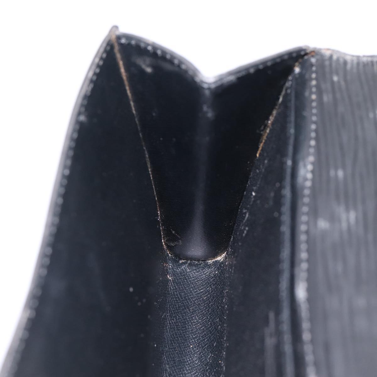 LOUIS VUITTON Epi Art Deco Clutch Bag Black M52632 LV Auth ep15685