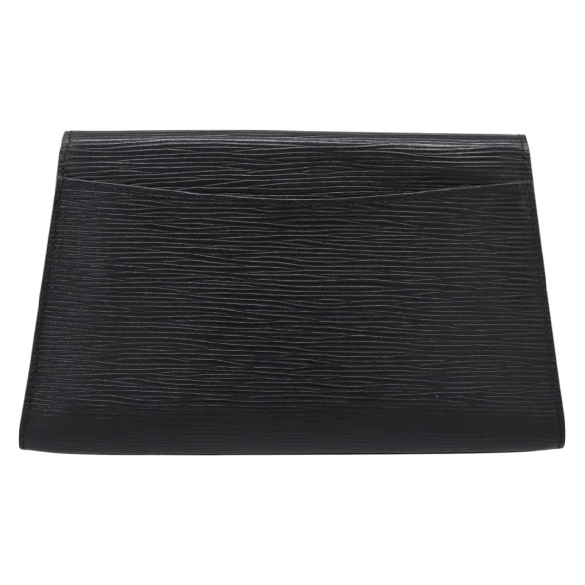 LOUIS VUITTON Epi Art Deco Clutch Bag Black M52632 LV Auth ep15685