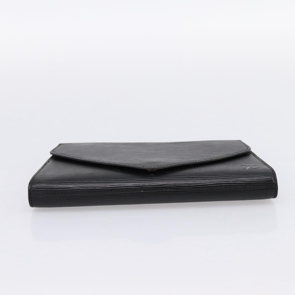 LOUIS VUITTON Epi Art Deco Clutch Bag Black M52632 LV Auth ep15685