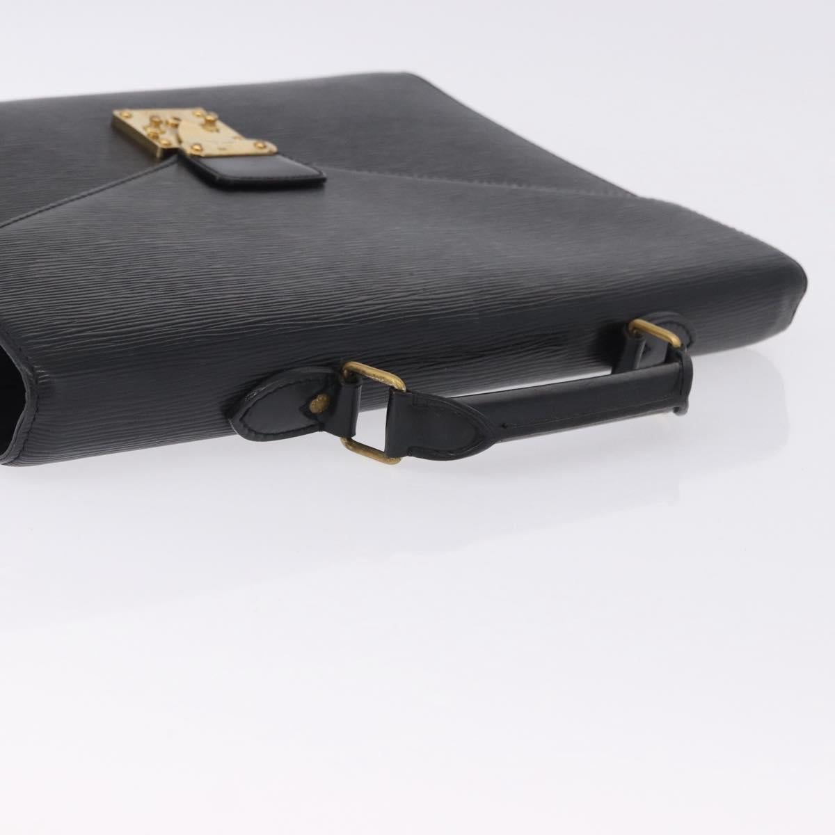 LOUIS VUITTON Epi Serviette Conseiller Briefcase Black M54422 LV Auth ep15686