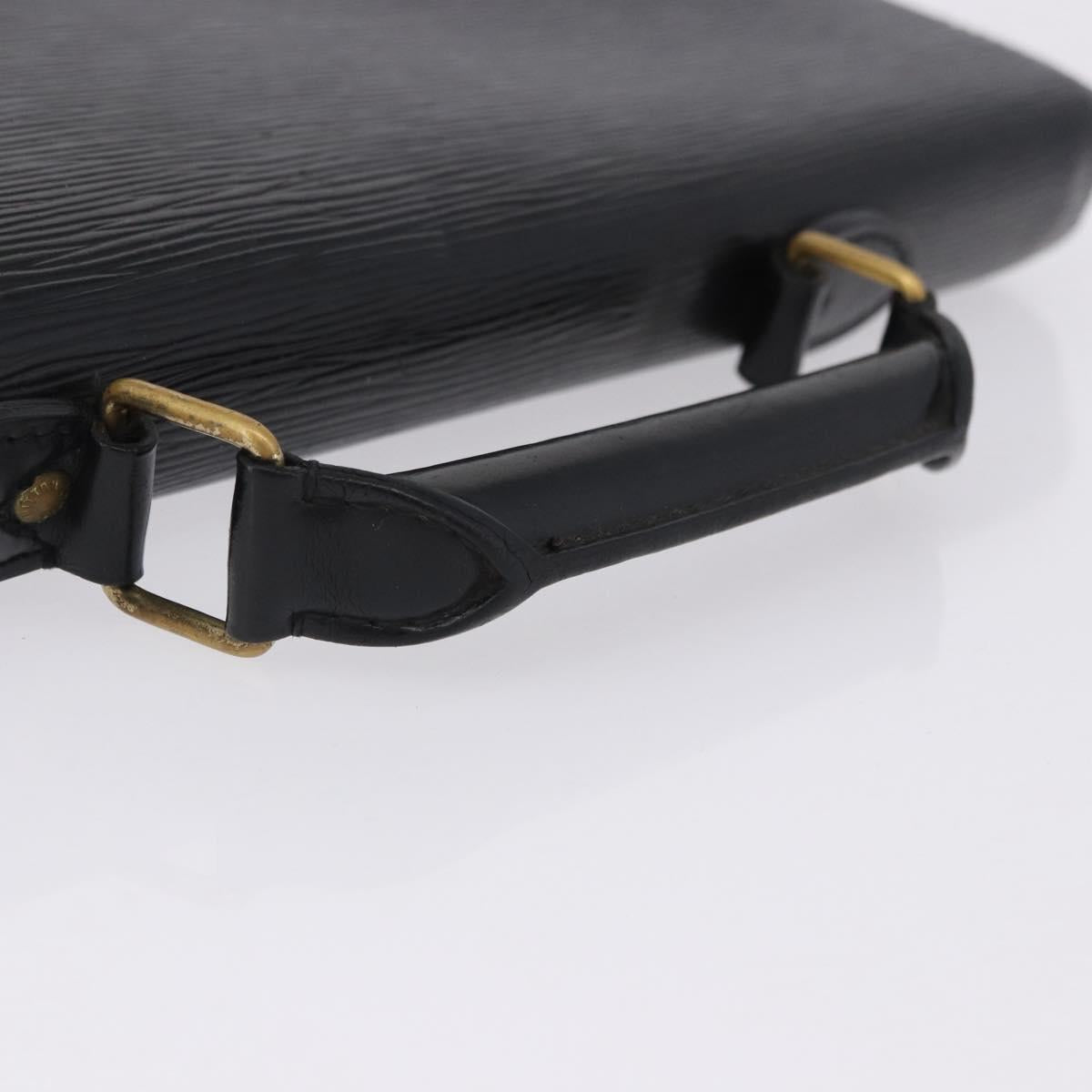 LOUIS VUITTON Epi Serviette Conseiller Briefcase Black M54422 LV Auth ep15686