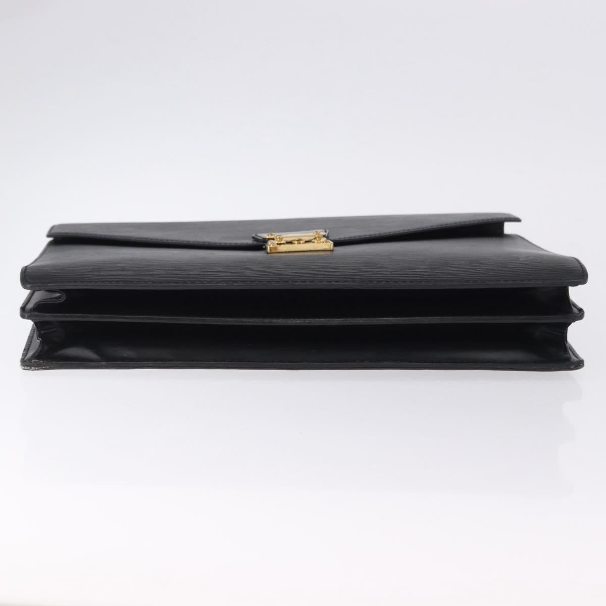 LOUIS VUITTON Epi Serviette Conseiller Briefcase Black M54422 LV Auth ep15686