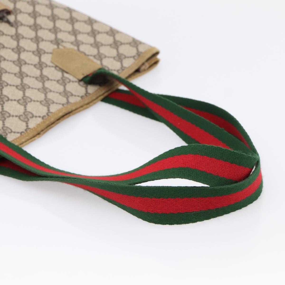 GUCCI GG Supreme Tote Bag PVC Leather Beige 47 02 4120 Auth ep15688