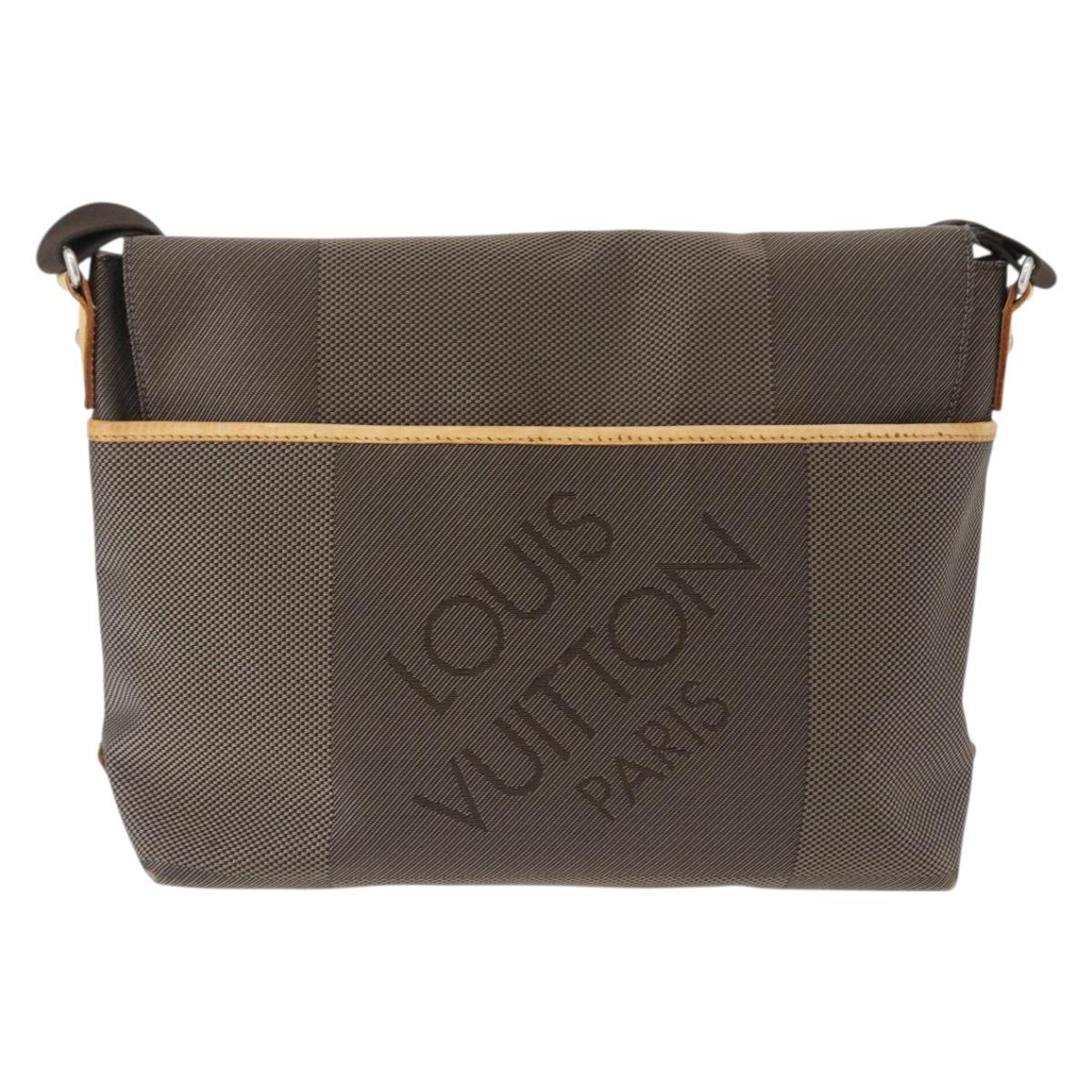 LOUIS VUITTON Damier Geant Roux Shoulder Bag Tail M93077 LV Auth ep15689