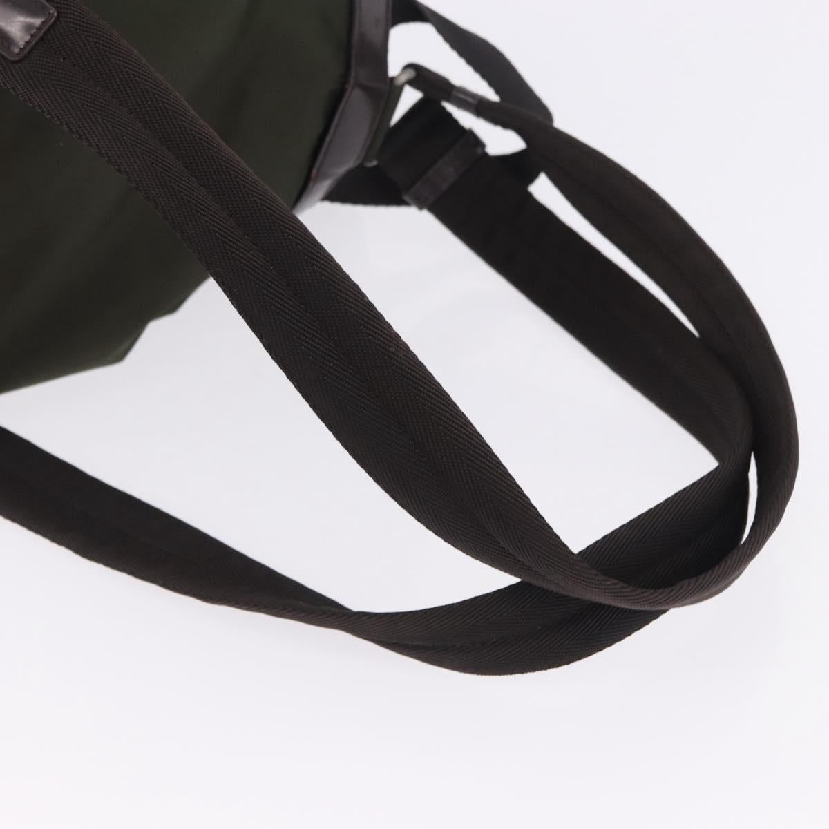 PRADA Backpack Nylon Green Silver Auth ep15691