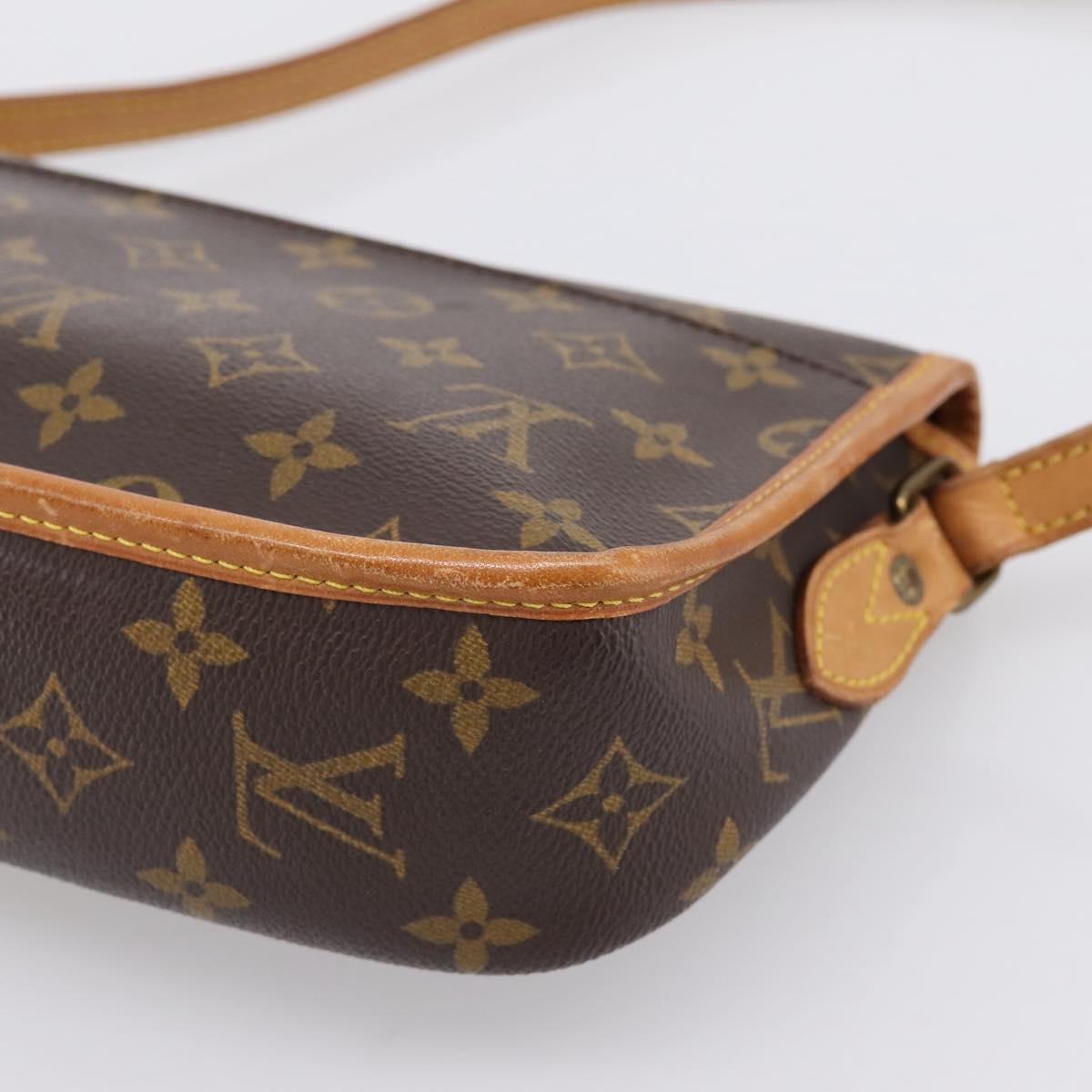 LOUIS VUITTON Monogram Gibeciere PM Shoulder Bag M42248 LV Auth ep15705A