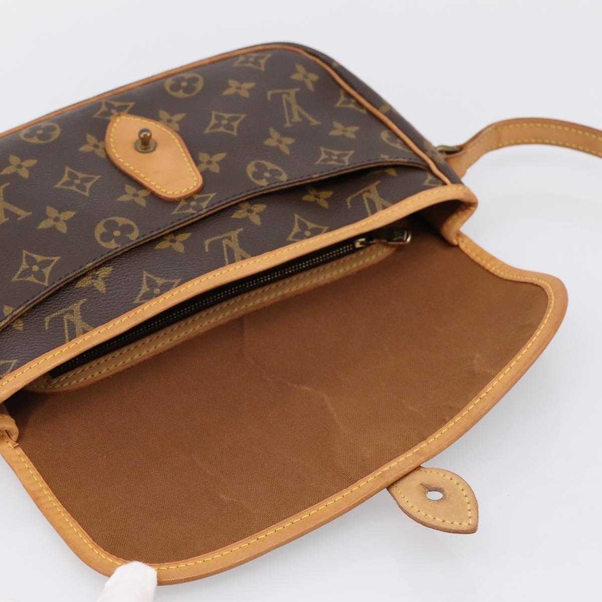 LOUIS VUITTON Monogram Gibeciere PM Shoulder Bag M42248 LV Auth ep15705A
