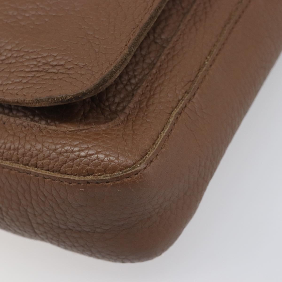 BOTTEGA VENETA Shoulder Bag Leather Brown 145152 Auth ep15711