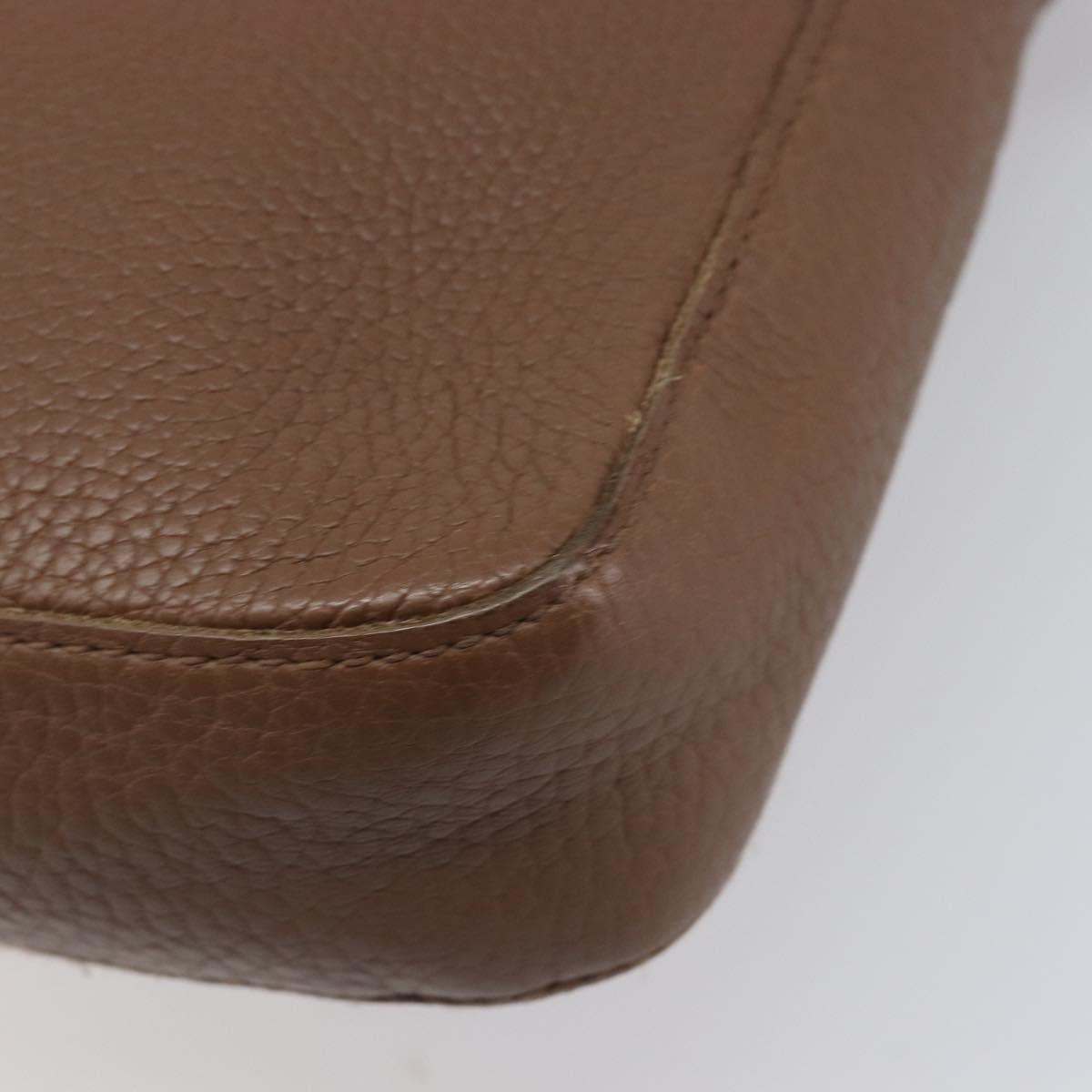 BOTTEGA VENETA Shoulder Bag Leather Brown 145152 Auth ep15711