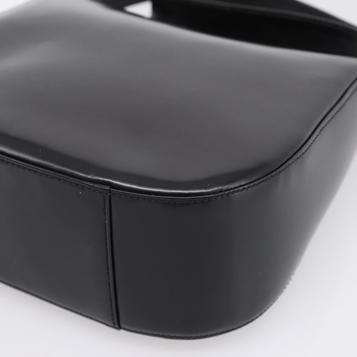 GUCCI Shoulder Bag patent Black 007 2113 0250 Auth ep15722