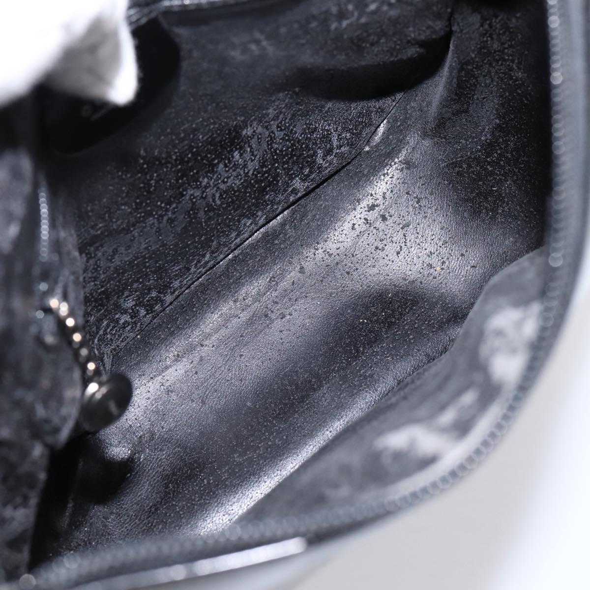 GUCCI Shoulder Bag patent Black 007 2113 0250 Auth ep15722