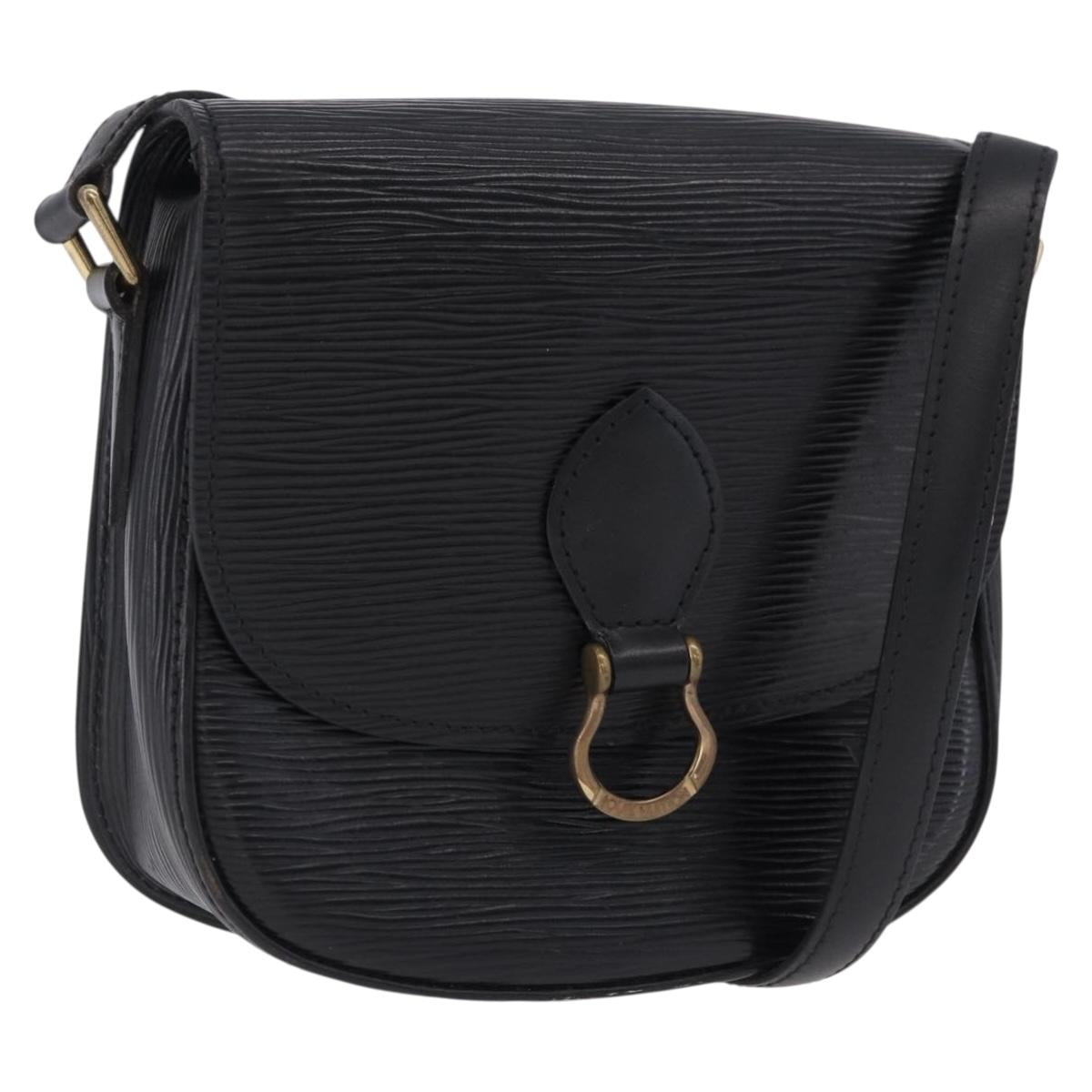 LOUIS VUITTON Epi Saint Cloud PM Shoulder Bag Black M52212 LV Auth ep15725A