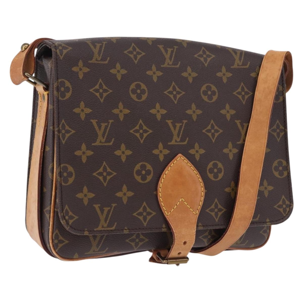 LOUIS VUITTON Monogram Cartouchiere GM Shoulder Bag M51252 LV Auth ep15728