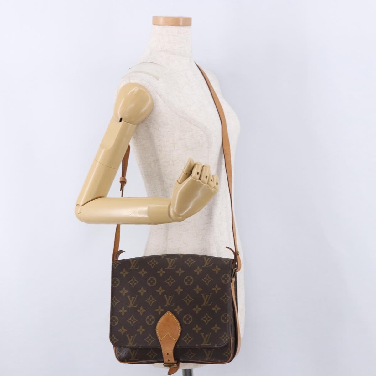LOUIS VUITTON Monogram Cartouchiere GM Shoulder Bag M51252 LV Auth ep15728