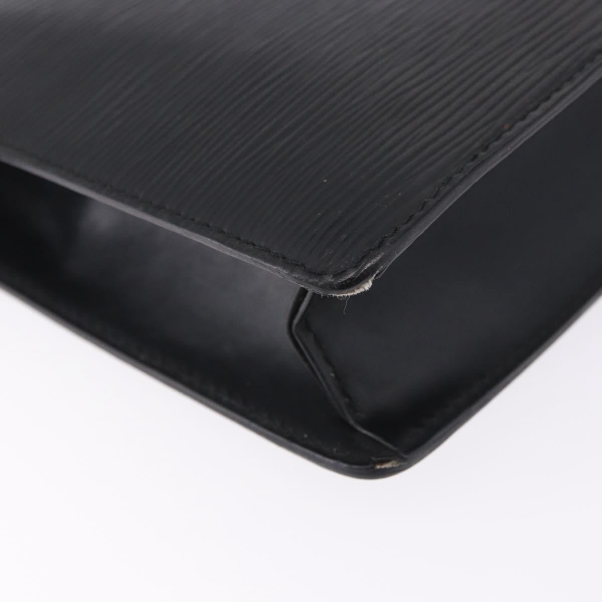 LOUIS VUITTON Epi Pochette Homme Clutch Bag Black M52522 LV Auth ep15733