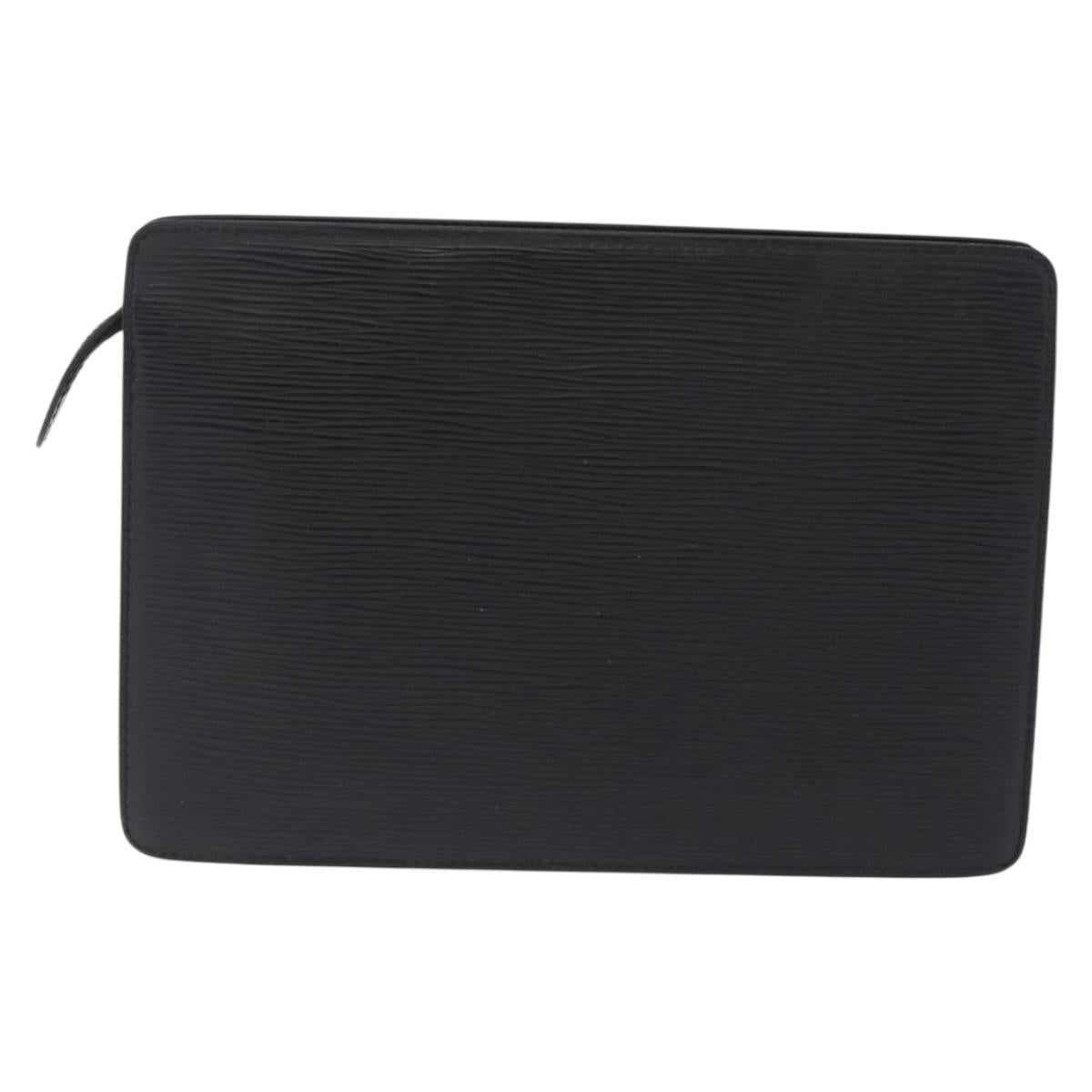 LOUIS VUITTON Epi Pochette Homme Clutch Bag Black M52522 LV Auth ep15733