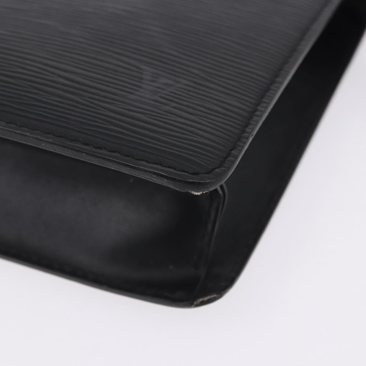 LOUIS VUITTON Epi Pochette Homme Clutch Bag Black M52522 LV Auth ep15733