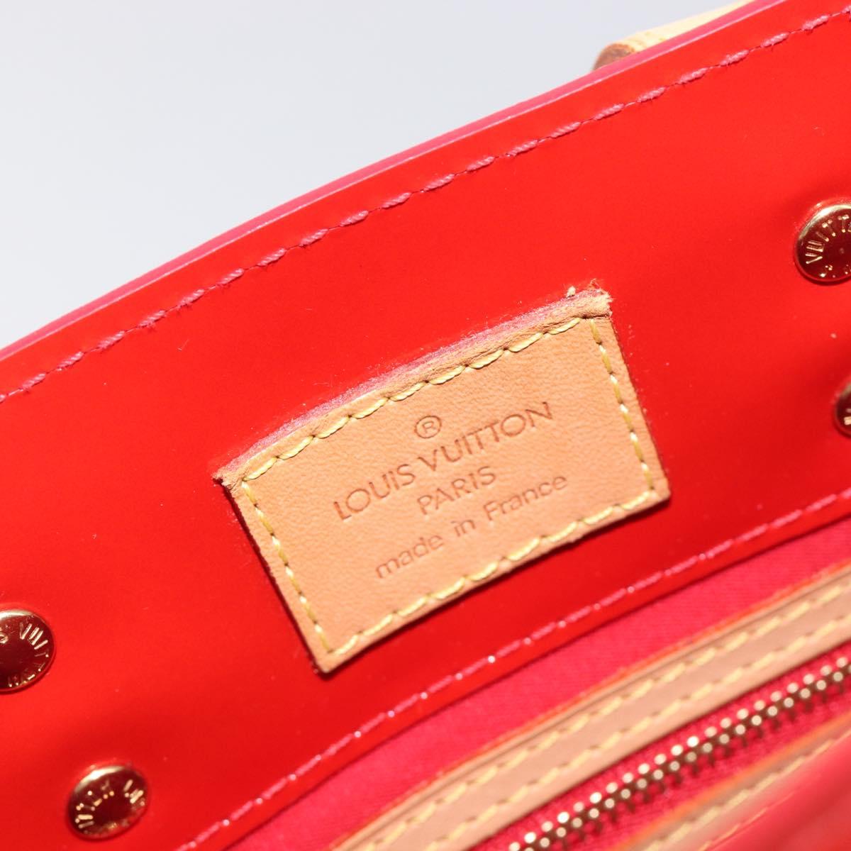 LOUIS VUITTON Monogram Vernis Reade PM Hand Bag Rouge M91088 LV Auth ep15737A