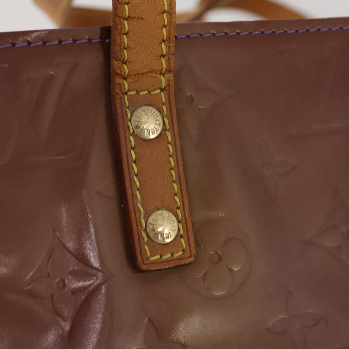 LOUIS VUITTON Monogram Vernis Reade GM Tote Bag Purple Viole M91085 Auth ep15738