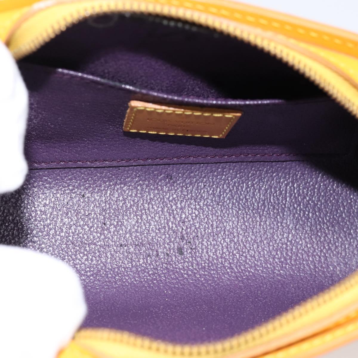 LOUIS VUITTON Epi Dauphine PM Pouch Yellow M48449 LV Auth ep15742