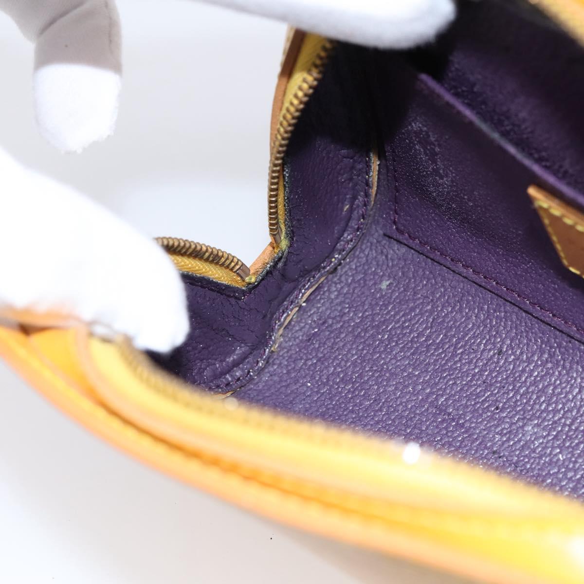LOUIS VUITTON Epi Dauphine PM Pouch Yellow M48449 LV Auth ep15742