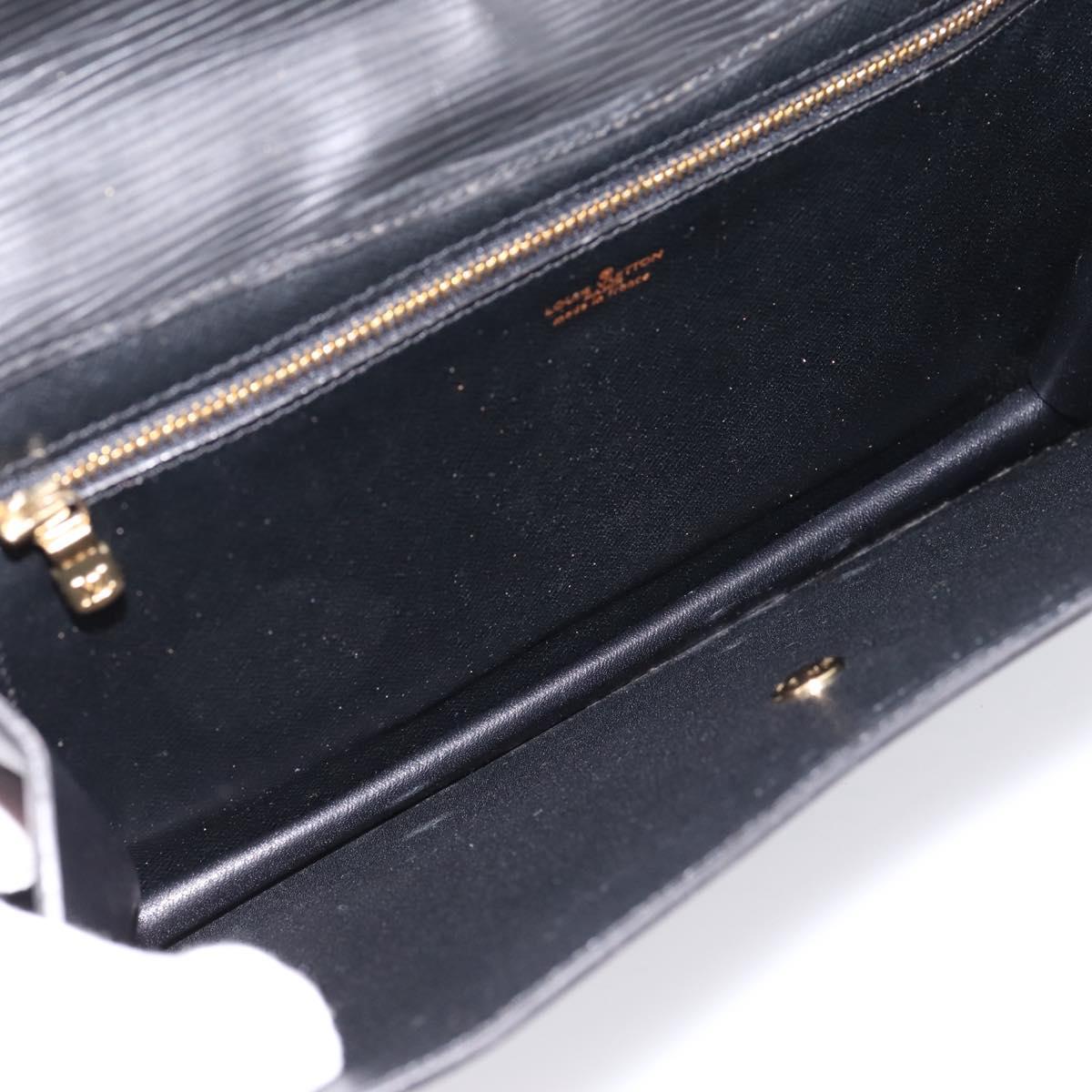 LOUIS VUITTON Epi Montaigne 27 Clutch Bag Black M52652 LV Auth ep15746