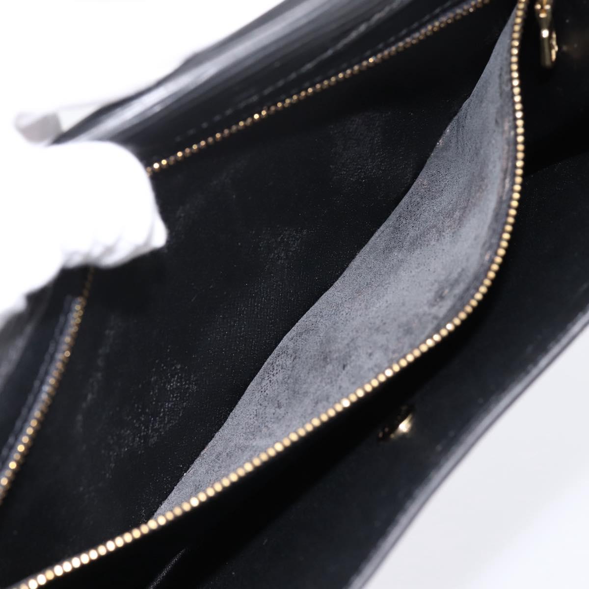 LOUIS VUITTON Epi Montaigne 27 Clutch Bag Black M52652 LV Auth ep15746