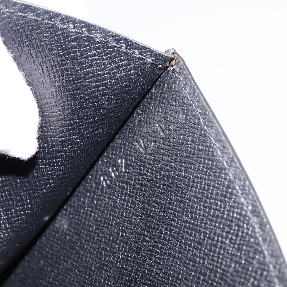 LOUIS VUITTON Epi Montaigne 27 Clutch Bag Black M52652 LV Auth ep15746