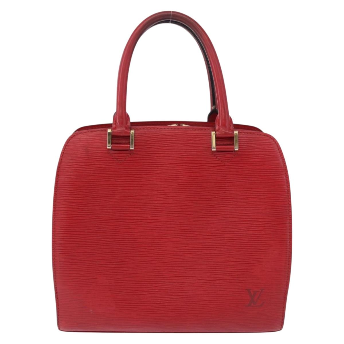LOUIS VUITTON Epi Pont Neuf Hand Bag Red M52057 LV Auth ep15754