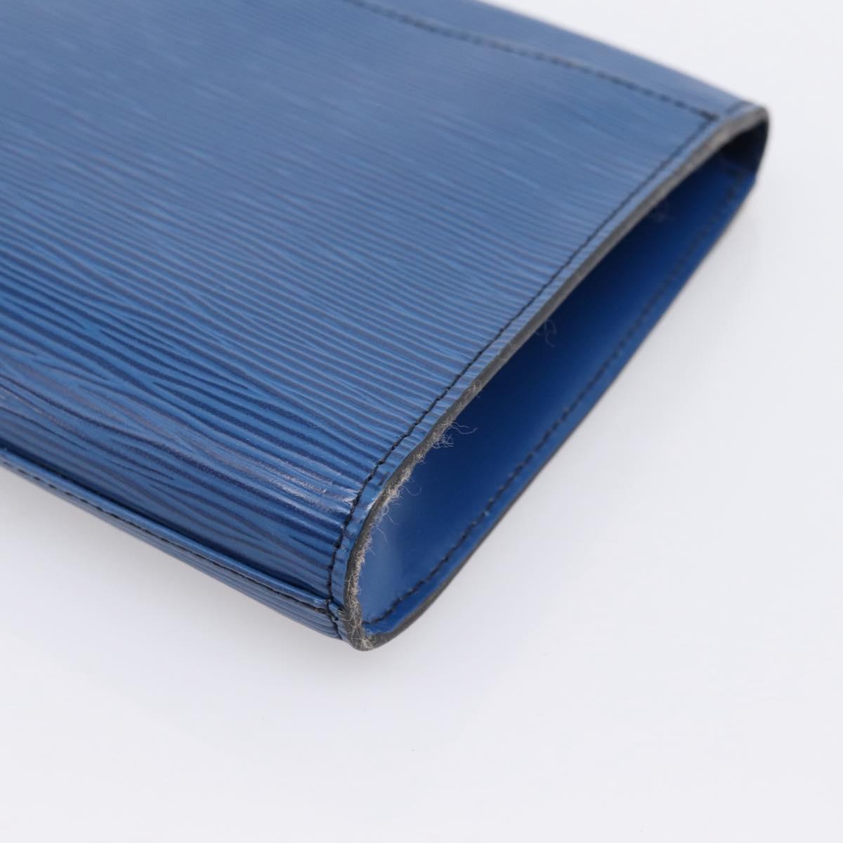LOUIS VUITTON Epi Art Deco Clutch Bag Blue M52635 LV Auth ep15765A