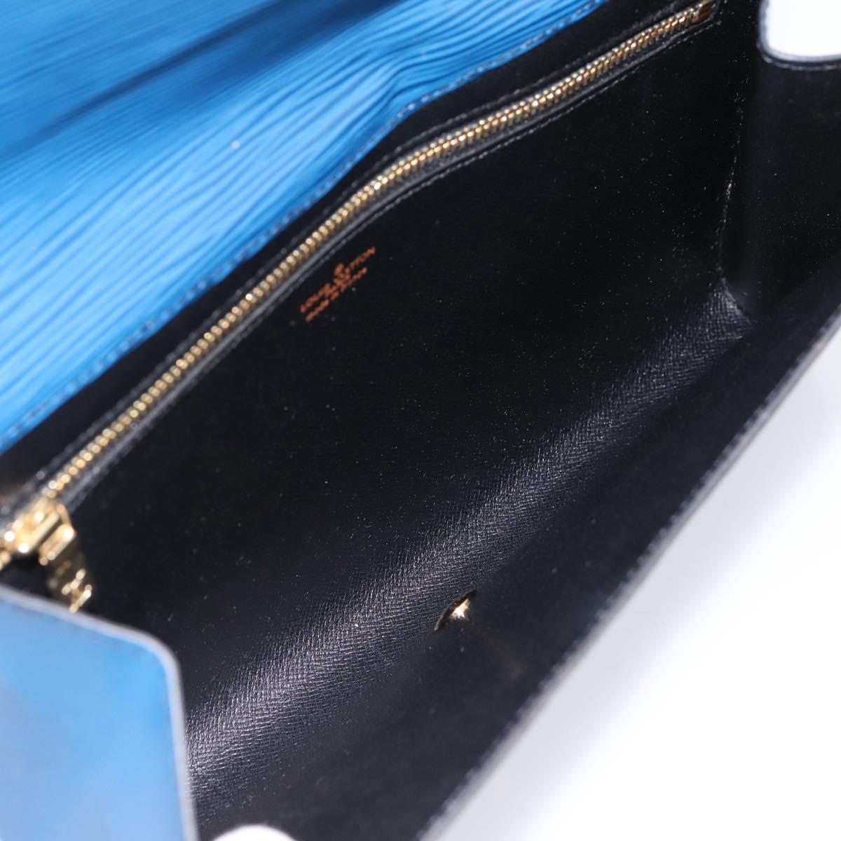 LOUIS VUITTON Epi Art Deco Clutch Bag Blue M52635 LV Auth ep15765A