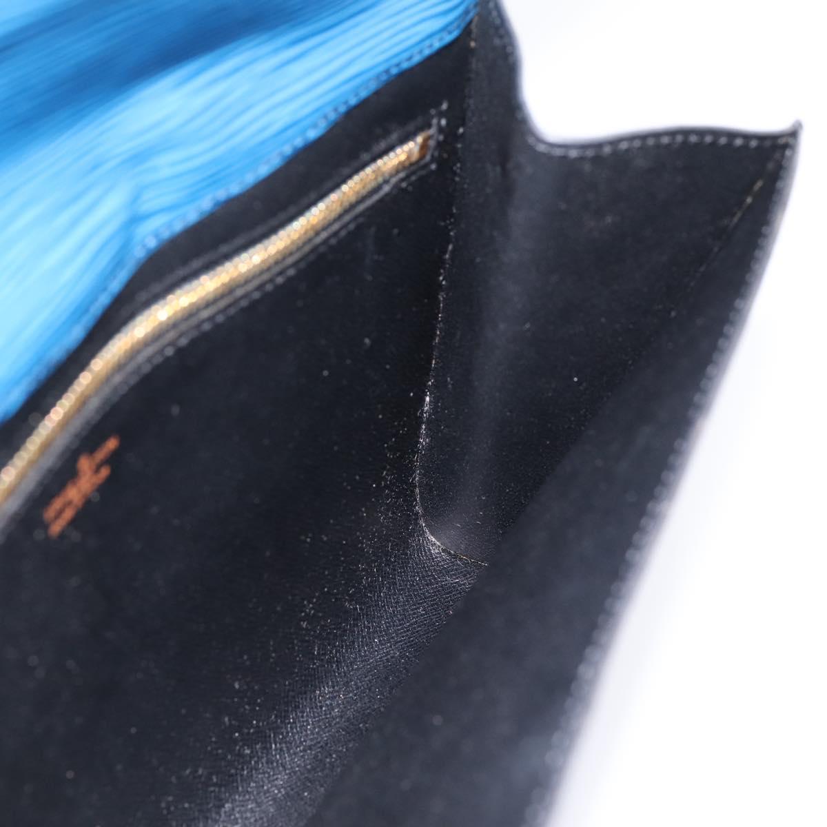 LOUIS VUITTON Epi Art Deco Clutch Bag Blue M52635 LV Auth ep15765A