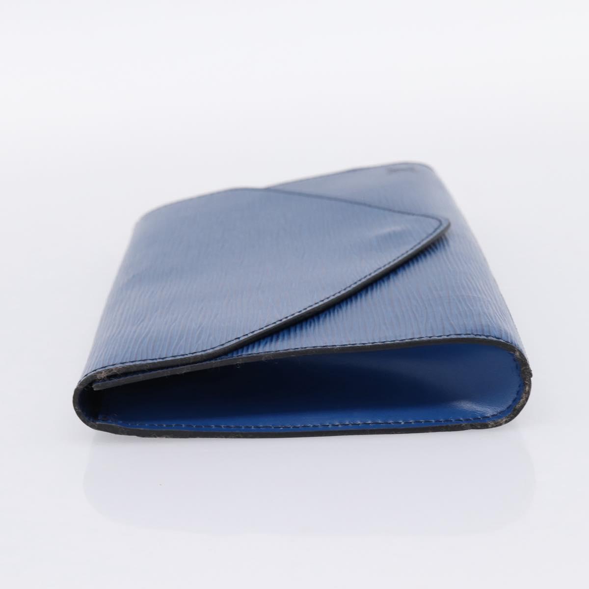LOUIS VUITTON Epi Art Deco Clutch Bag Blue M52635 LV Auth ep15765A