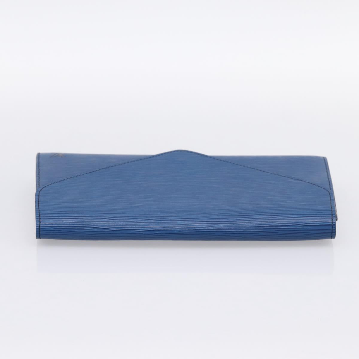 LOUIS VUITTON Epi Art Deco Clutch Bag Blue M52635 LV Auth ep15765A