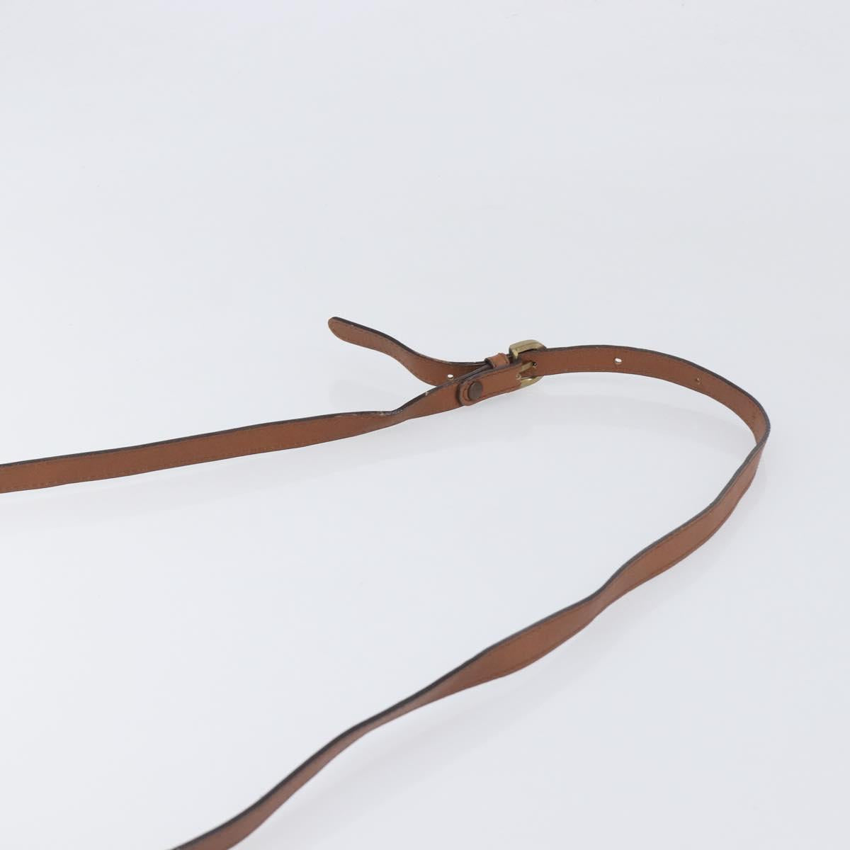 Burberrys Shoulder Bag Leather Brown Gold Tone Auth ep15766