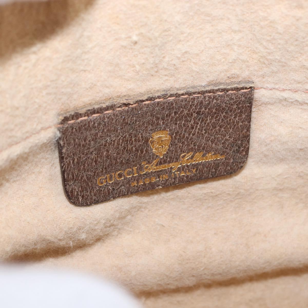 GUCCI GG Supreme Shoulder Bag PVC Leather Beige 378 001 4643 Auth ep15769