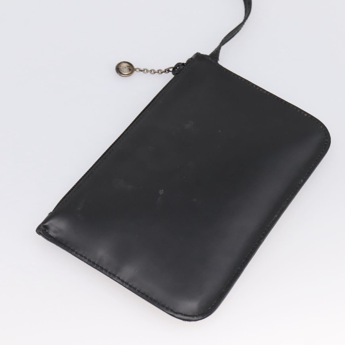 GUCCI Shoulder Bag Leather Black Silver 001 2123 1943 Auth ep15774